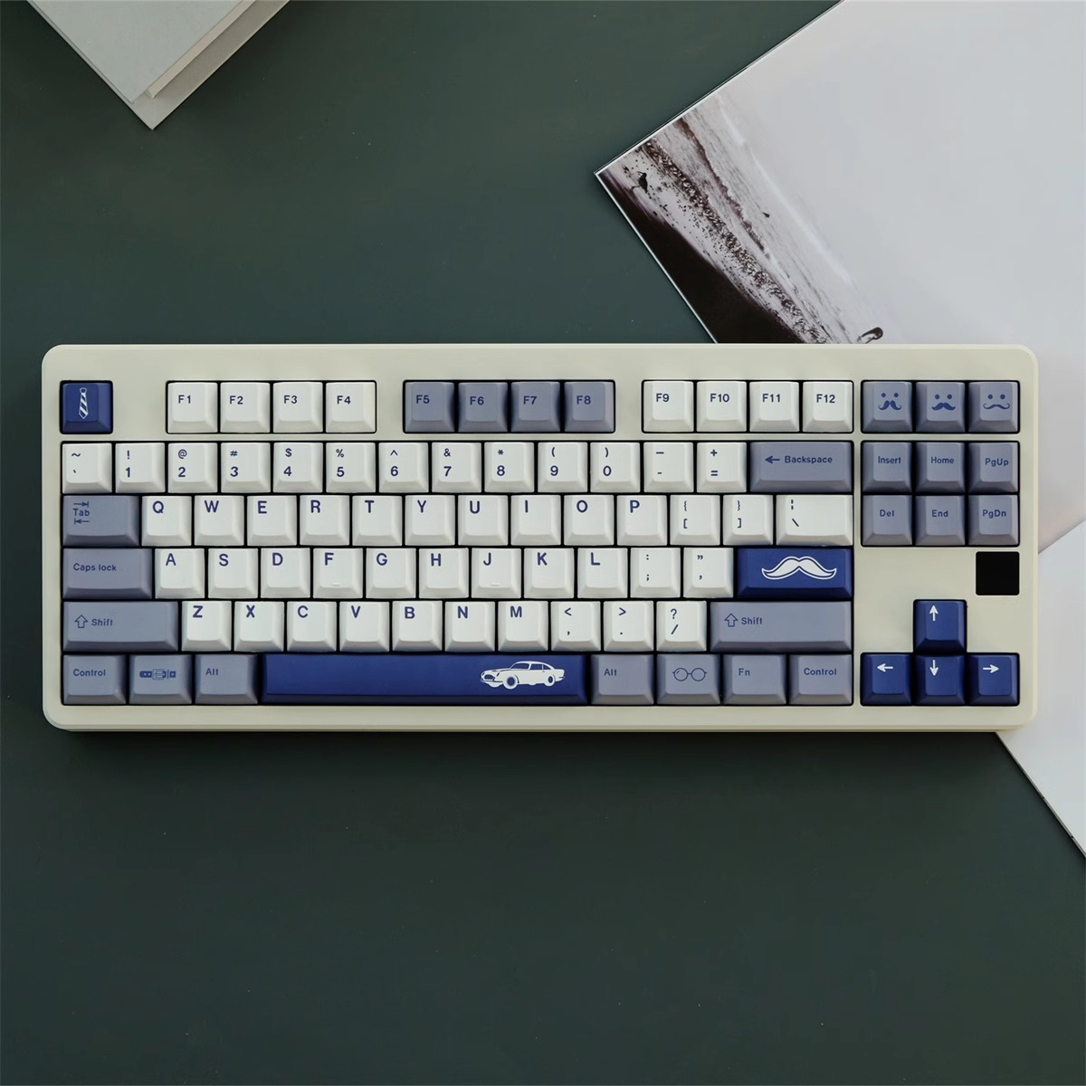 Gentleman 104+25 PBT Dye-subbed Keycaps Set Cherry Profile for MX Switches Mechanical Gaming Keyboard